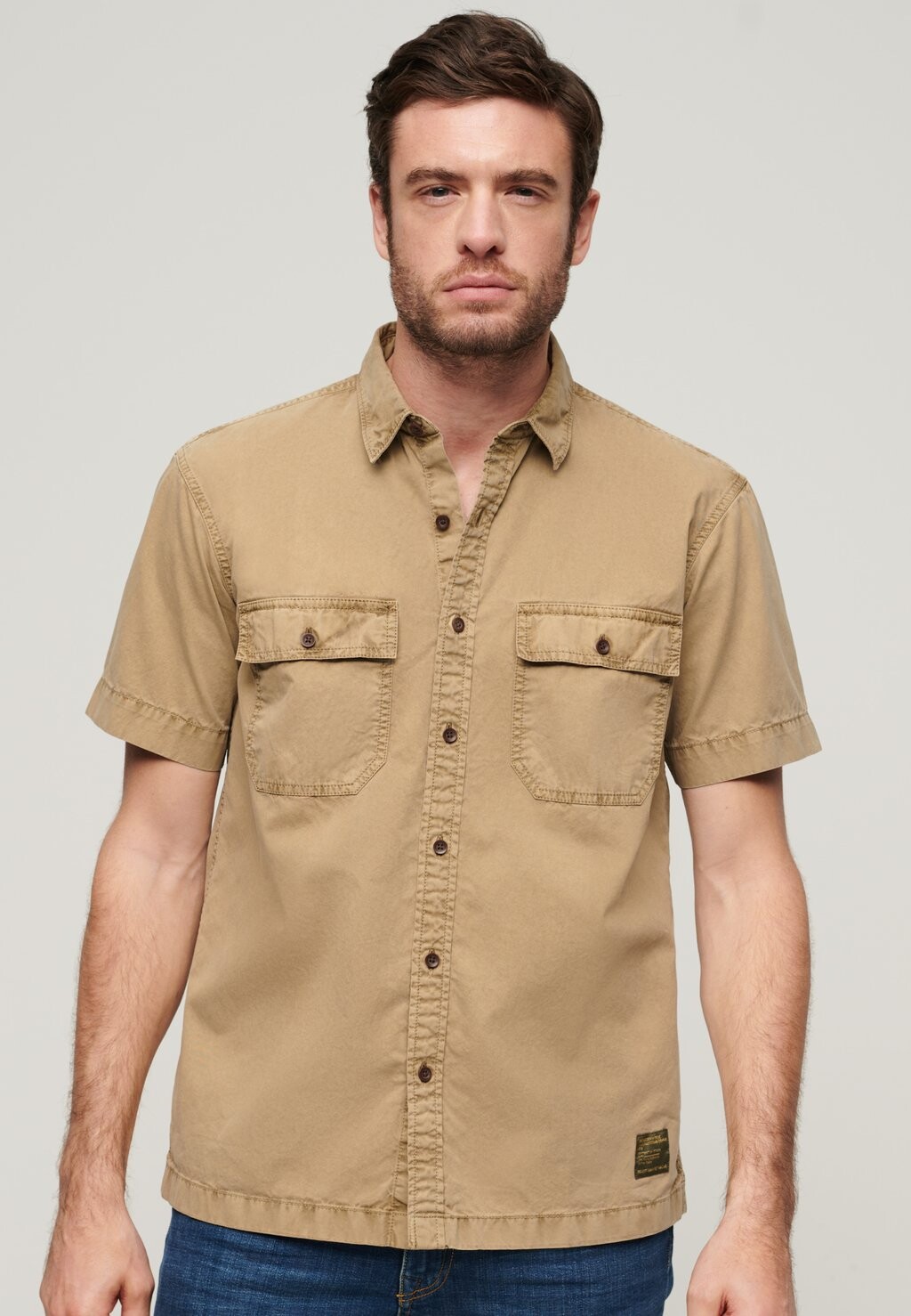 

Рубашка MILITARY SHORT SLEEVE Superdry, земля