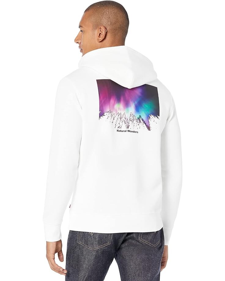 

Худи Levi's Mens Standard Graphic Hoodie, белый