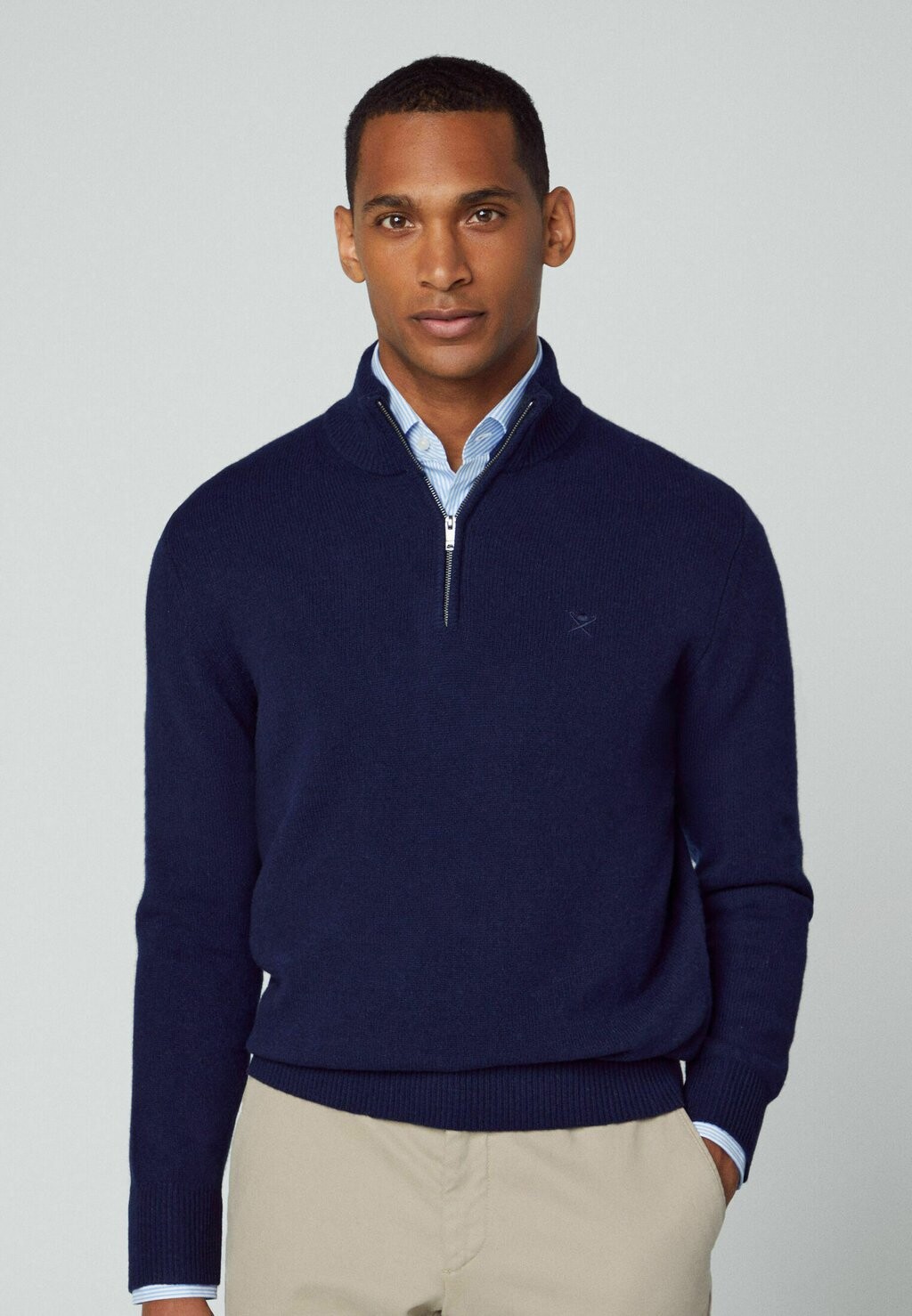 

Свитер Hackett London, темно-синий