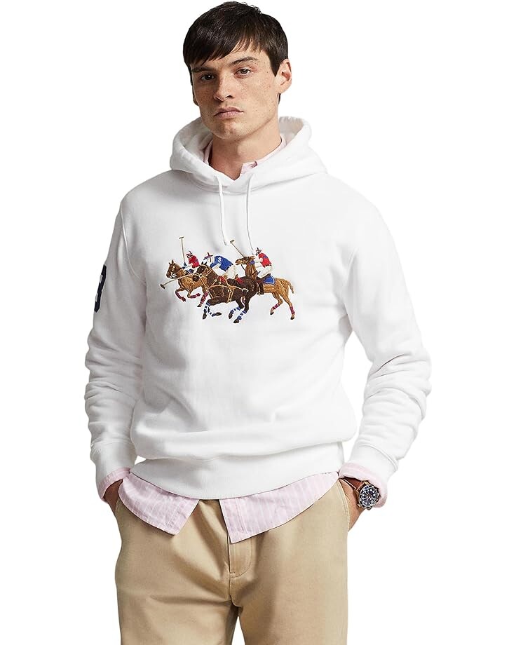 

Худи Polo Ralph Lauren Triple-Pony Fleece, белый