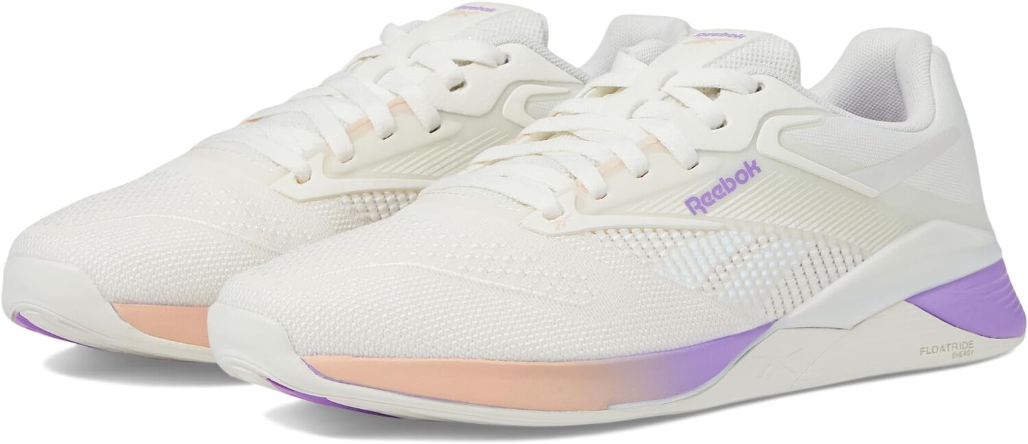 

Кроссовки Reebok Women's Nano X4, цвет Chalk/Washed Clay/Digital Purplee