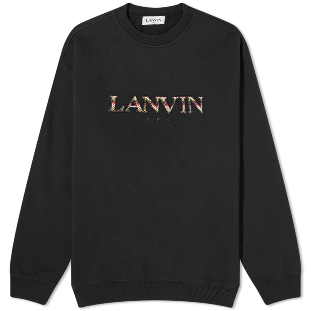 

Свитшот с вышивкой Lanvin Curb, черный