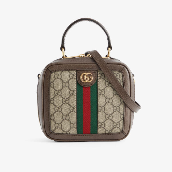 

Холщовая сумка на плечо Ophidia GG Supreme Gucci, цвет beb/nacero/vrv