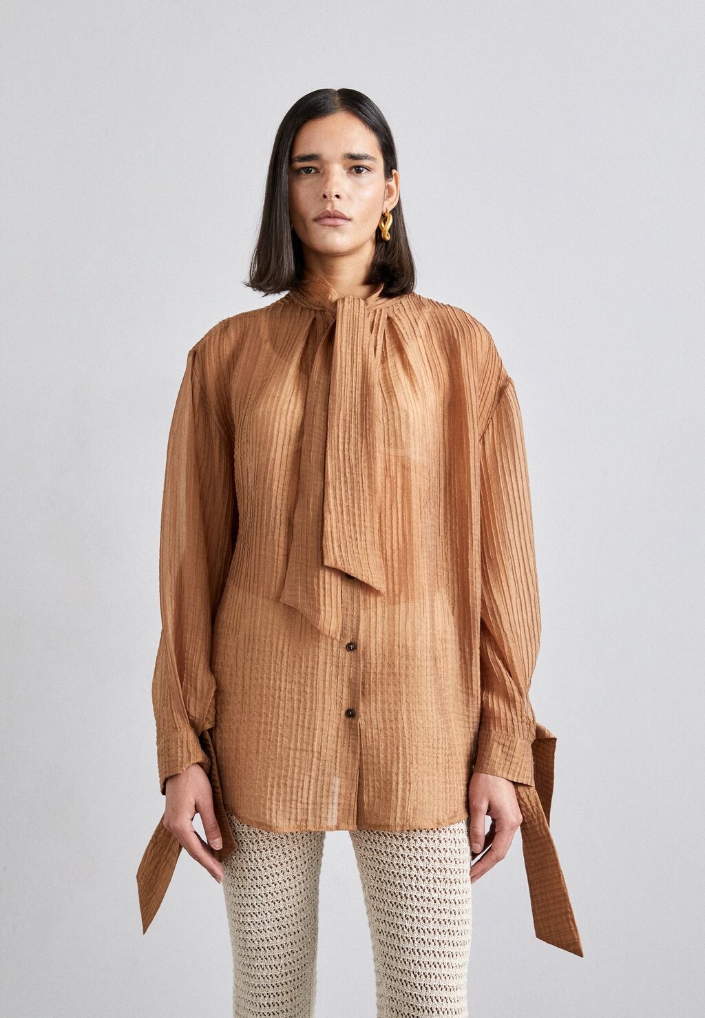 

Блузка-рубашка LOTUS STRUCTURED Holzweiler, цвет brown
