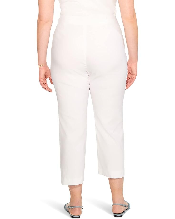 

Брюки NIC+ZOE Plus Size Polished Wonderstretch Wide Leg Crop Pants, цвет Paper White