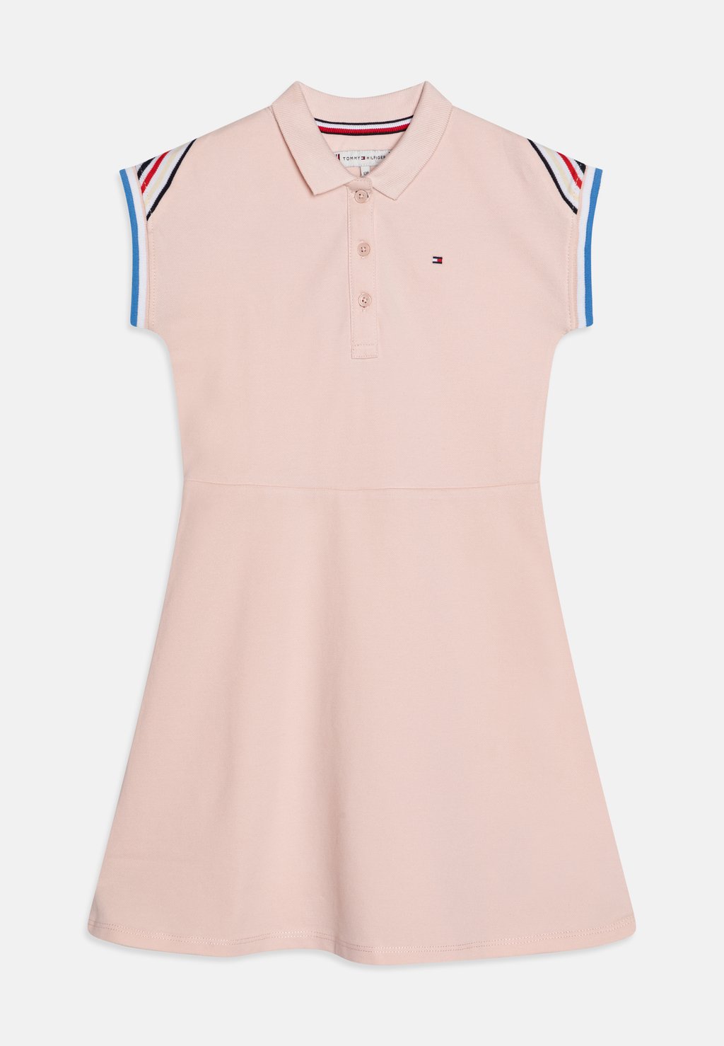 Летнее платье Shoulder Stripe Dress Tommy Hilfiger, цвет whimsy pink