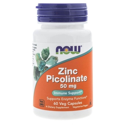 now foods zinc picolinate пиколинат цинка 50 мг 120 капсул Пиколинат цинка 50 мг 60 капсул, Now Foods