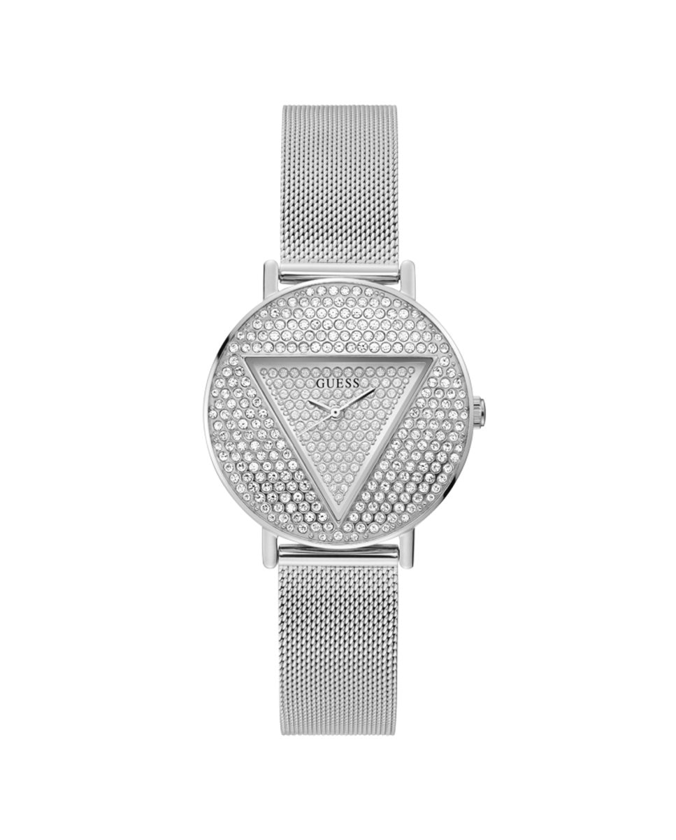 Легендарные женские часы GW0477L1 со стальным и серебряным ремешком Guess, серебро
