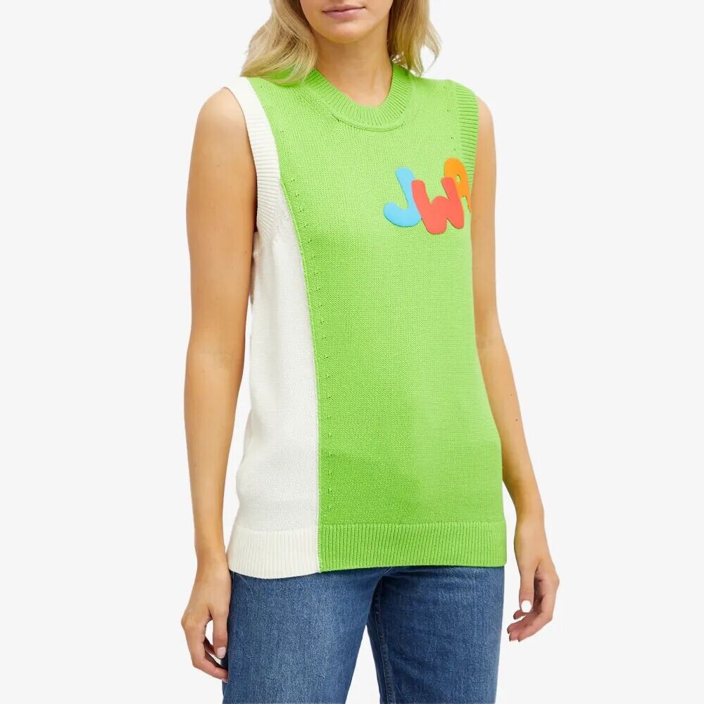 

JW Anderson JWA Двухцветный жилет, зеленый