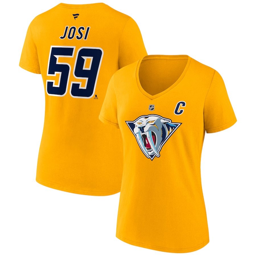 

Футболка с коротким рукавом Fanatics Branded Nashville Predators, желтый