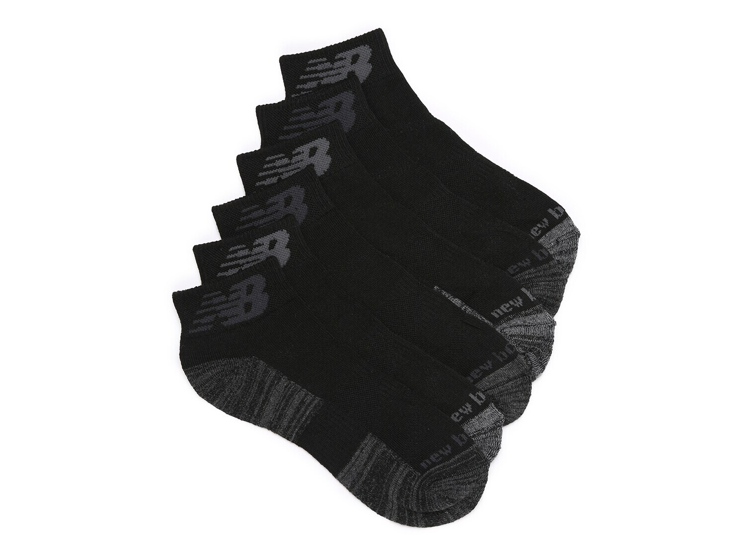 

Носки мужские New Balance Performance Quarter, 6 пар, черный