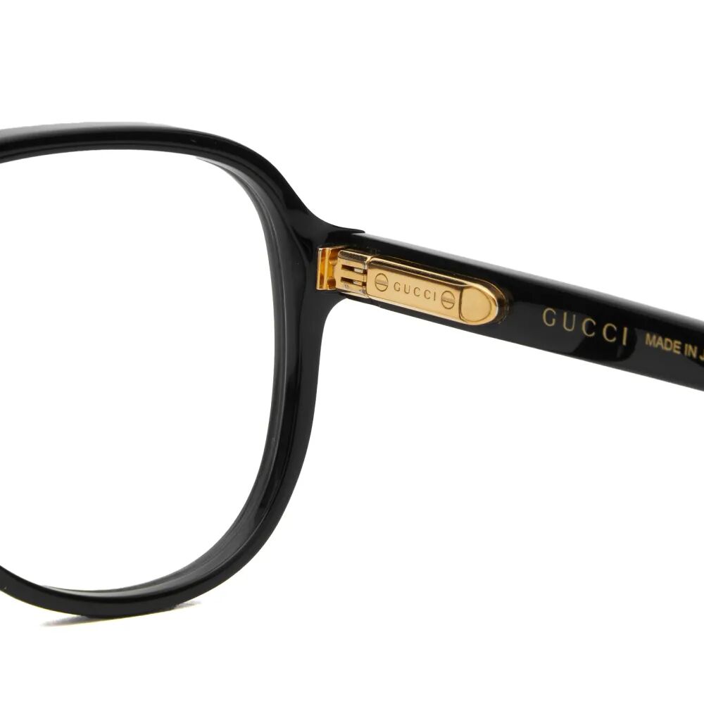 бейдж для студентов с принтом gucci бежево черный Gucci Eyewear Оптические очки, черный