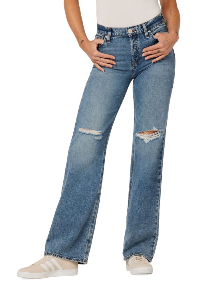 Широкие джинсы с высокой посадкой Rosie Hudson, цвет Golden Destructed