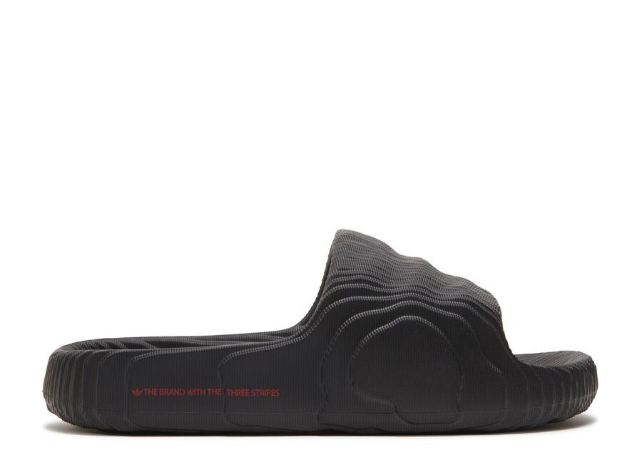 

Кроссовки adidas Adilette 22 Slides 'Black Scarlet', черный