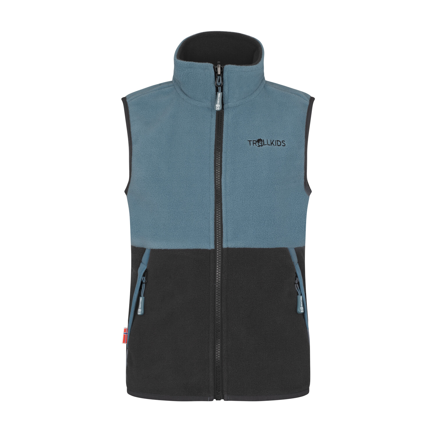 

Утепленный жилет Trollkids Fleece Kjerag, цвет Stahlblau/Schwarz