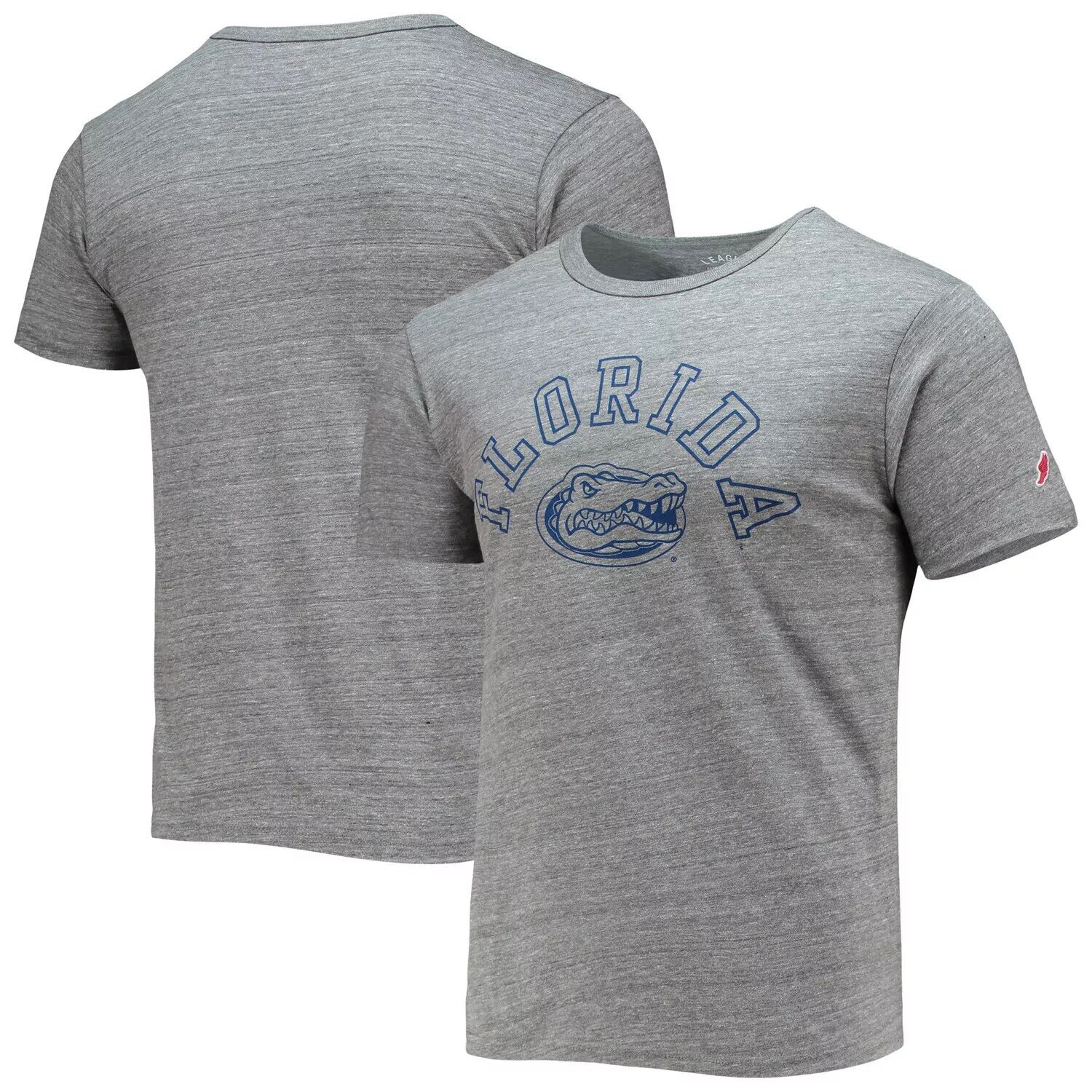 

Мужская лига студенческой одежды Серая футболка Florida Gators Tide Seal Nuevo Victory Falls Tri-Blend, Серый