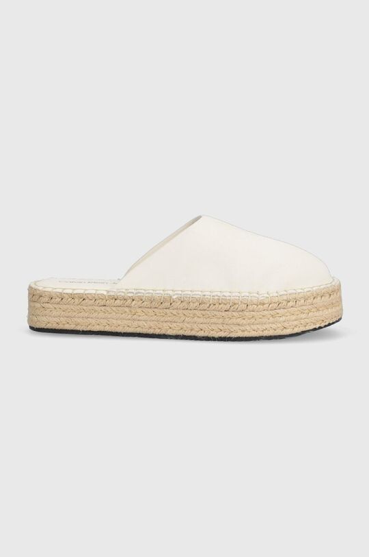 

Замшевые шлепанцы FLATFORM ROPE MULE SU CON Calvin Klein Jeans, бежевый