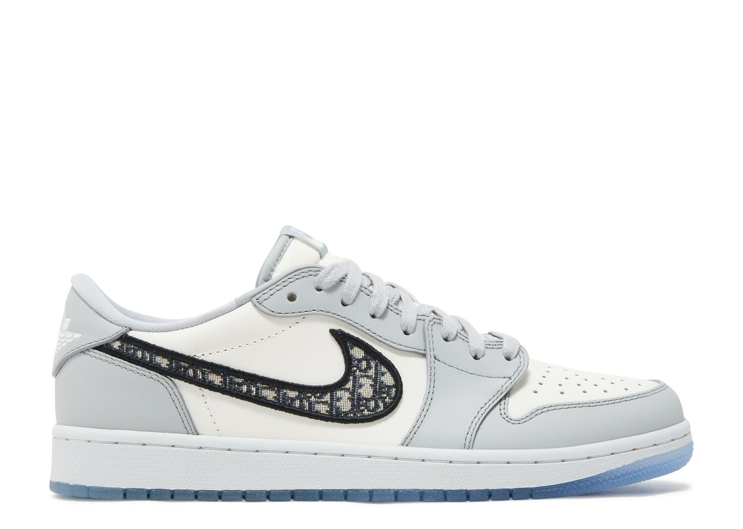 Кроссовки Air Jordan Dior X Air Jordan 1 Low, серый кроссовки dior b25 dior oblique grey серый