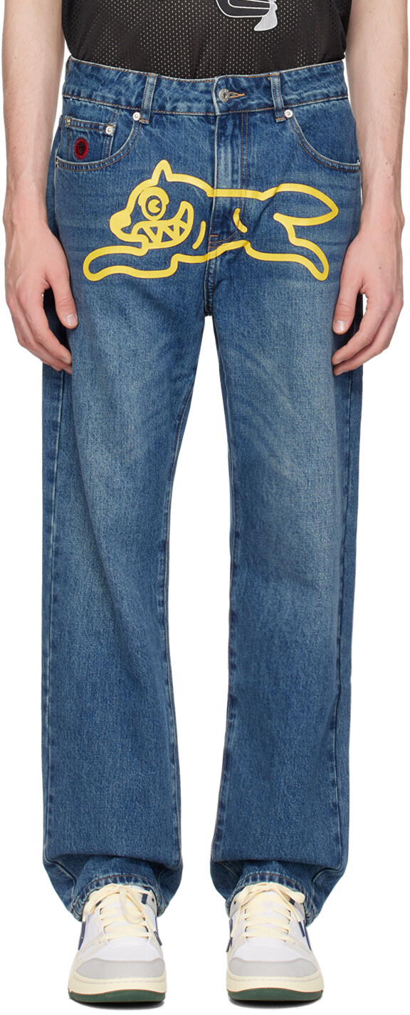 

Синие джинсы для бегущих собак Icecream, цвет Dark blue wash