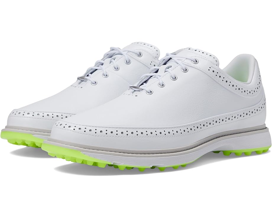 Кроссовки Adidas MC80 Spikeless Golf Shoe, цвет Footwear White/Matte Silver/Lucid Lemon