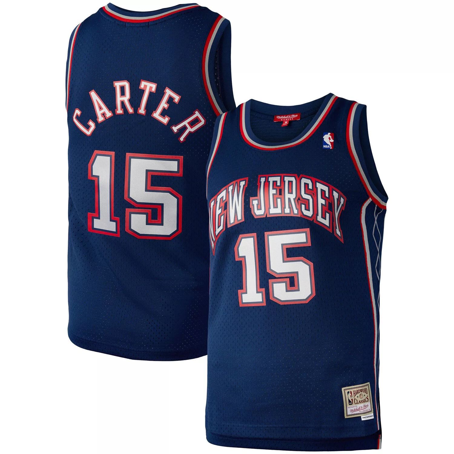 

Женский темно-синий трикотаж Mitchell & Ness Vince Carter New Jersey Nets Hardwood Classics 2006 Swingman