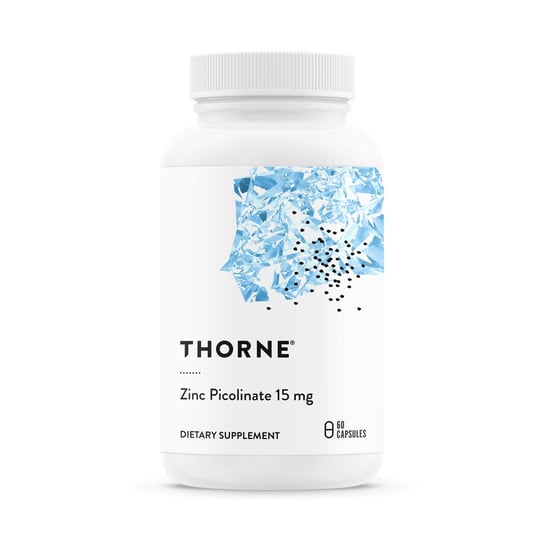 Thorne Research, Пиколинат цинка 15 мг, 60 капсул. thorne research витамин к2 1 жидкая унция 30 мл