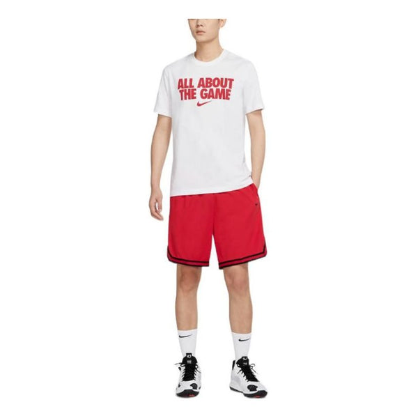 Футболка Men's Nike Alphabet Printing Breathable Round Neck Pullover Short Sleeve White T-Shirt, мультиколор
