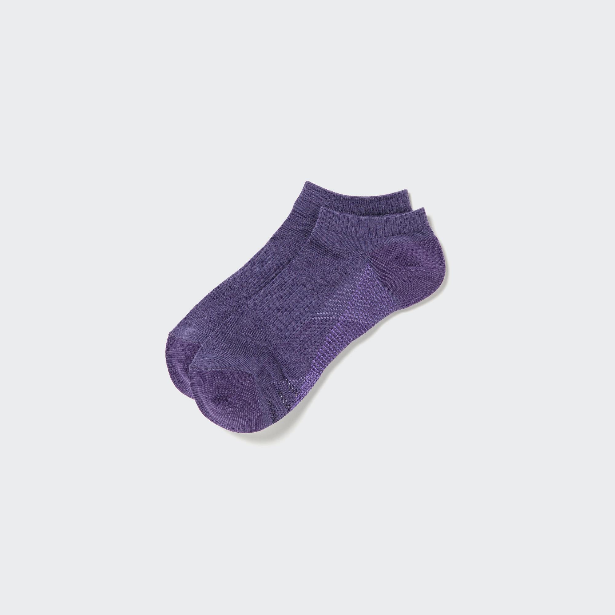 Спортивные короткие носки UNIQLO, фиолетовый