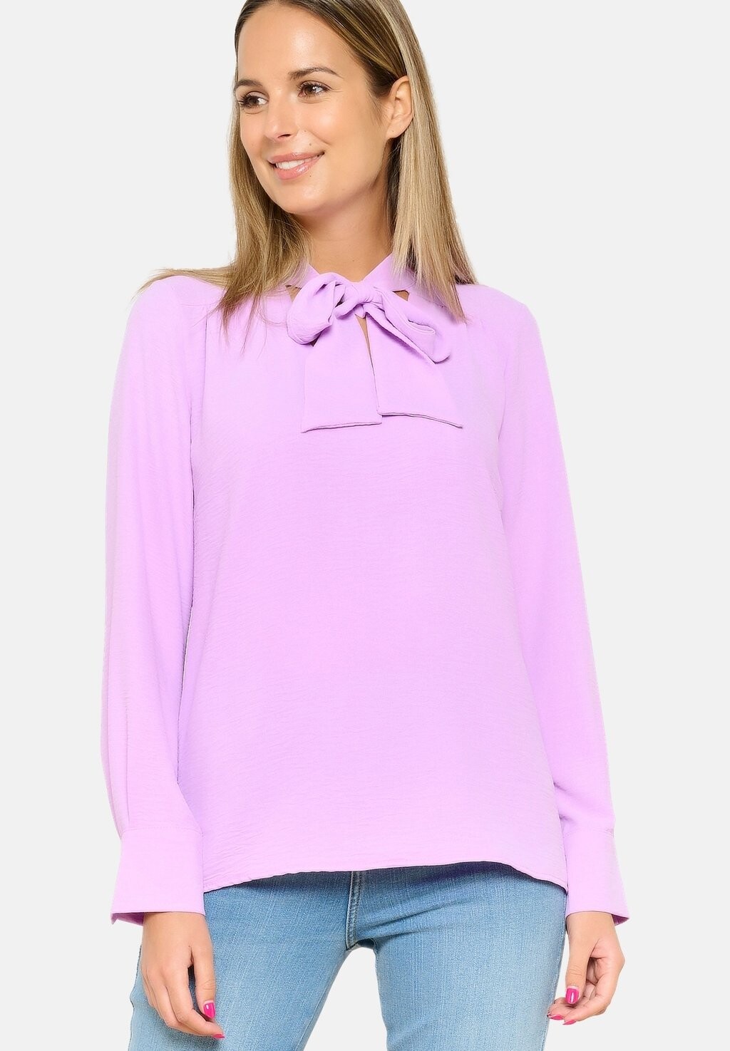 

Блузка WITH BOW RIBBON LolaLiza, цвет lilac bright