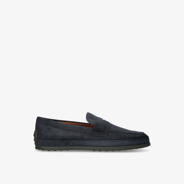 

Замшевые мокасины Gomma tv slip-on Tods, синий