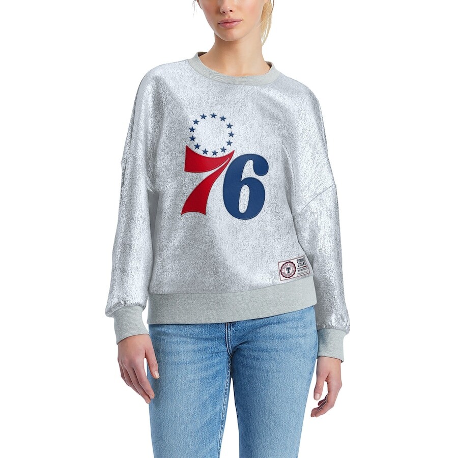 

Толстовка Tommy Jeans Philadelphia 76Ers, серебряный