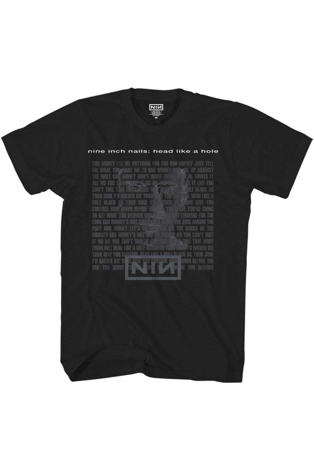 Футболка «Голова как дырка» Nine Inch Nails, черный цена и фото