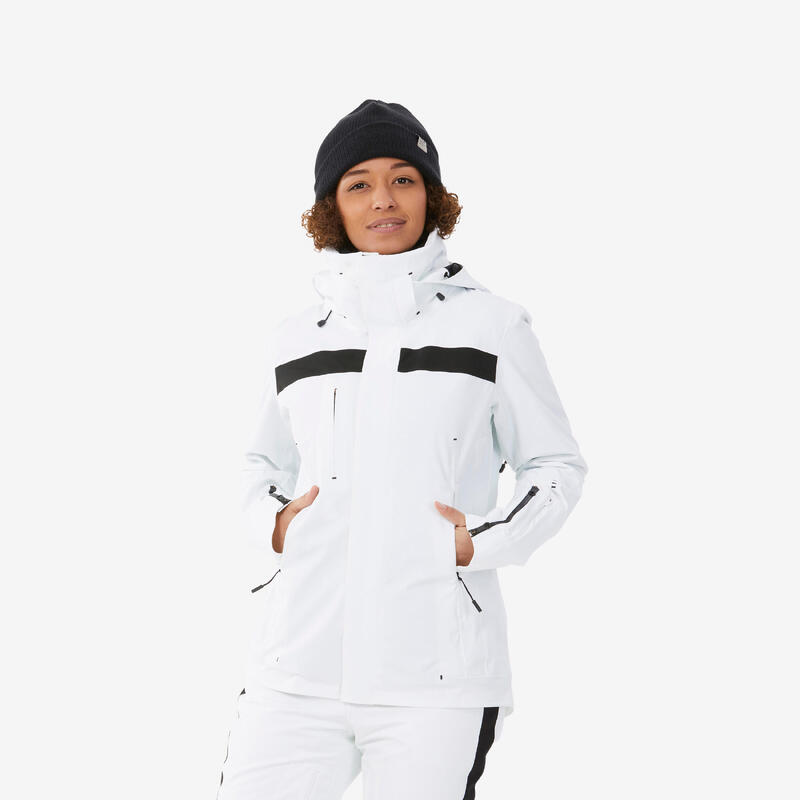 Лыжная куртка женская - 900 белый WEDZE, цвет schwarz