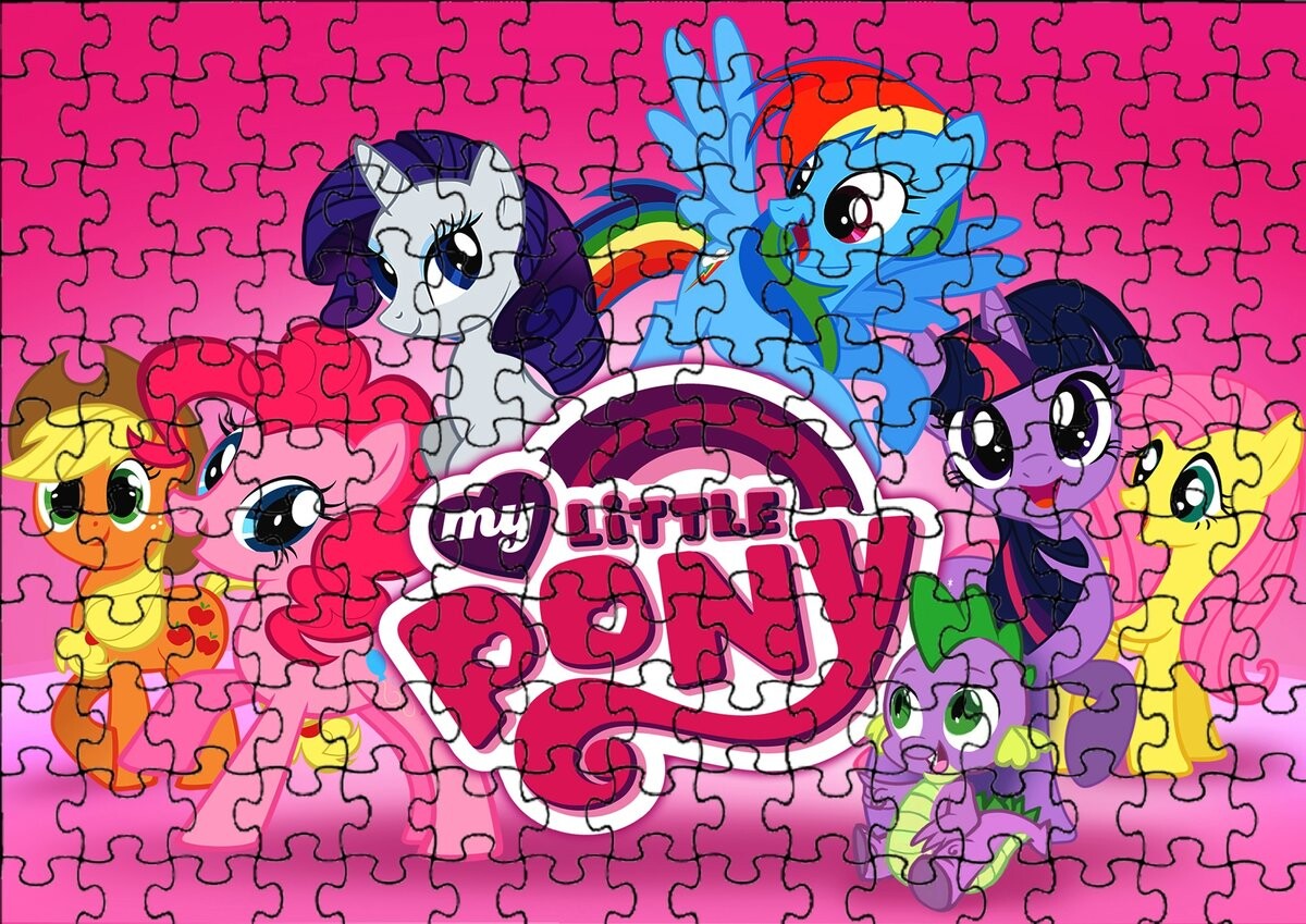 

Пазл 252 детали: My Little Pony + Сумка с принтом bez marki
