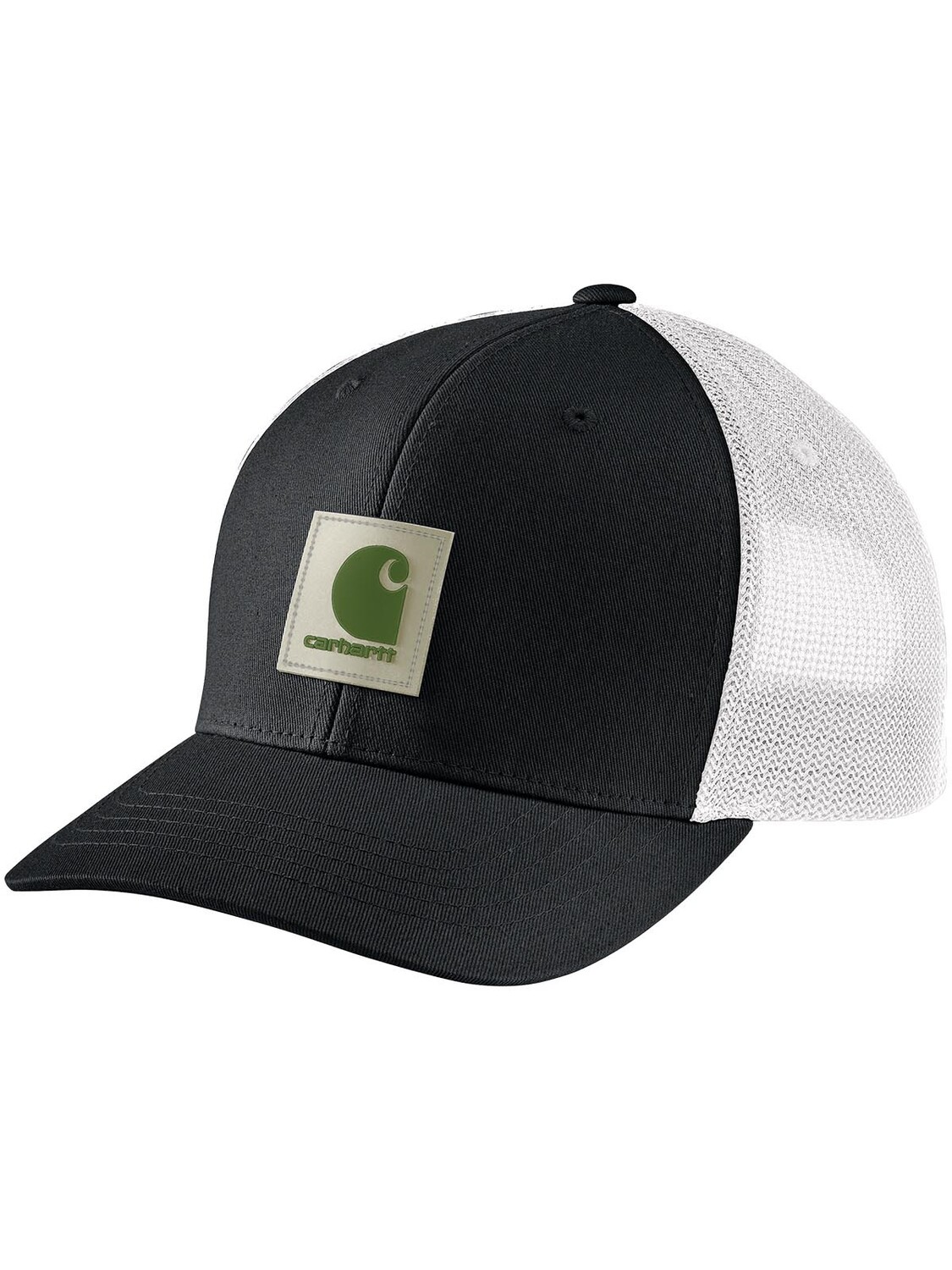 Кепка CARHARTT Cap Twill Mesh Back Logo Patch, черный