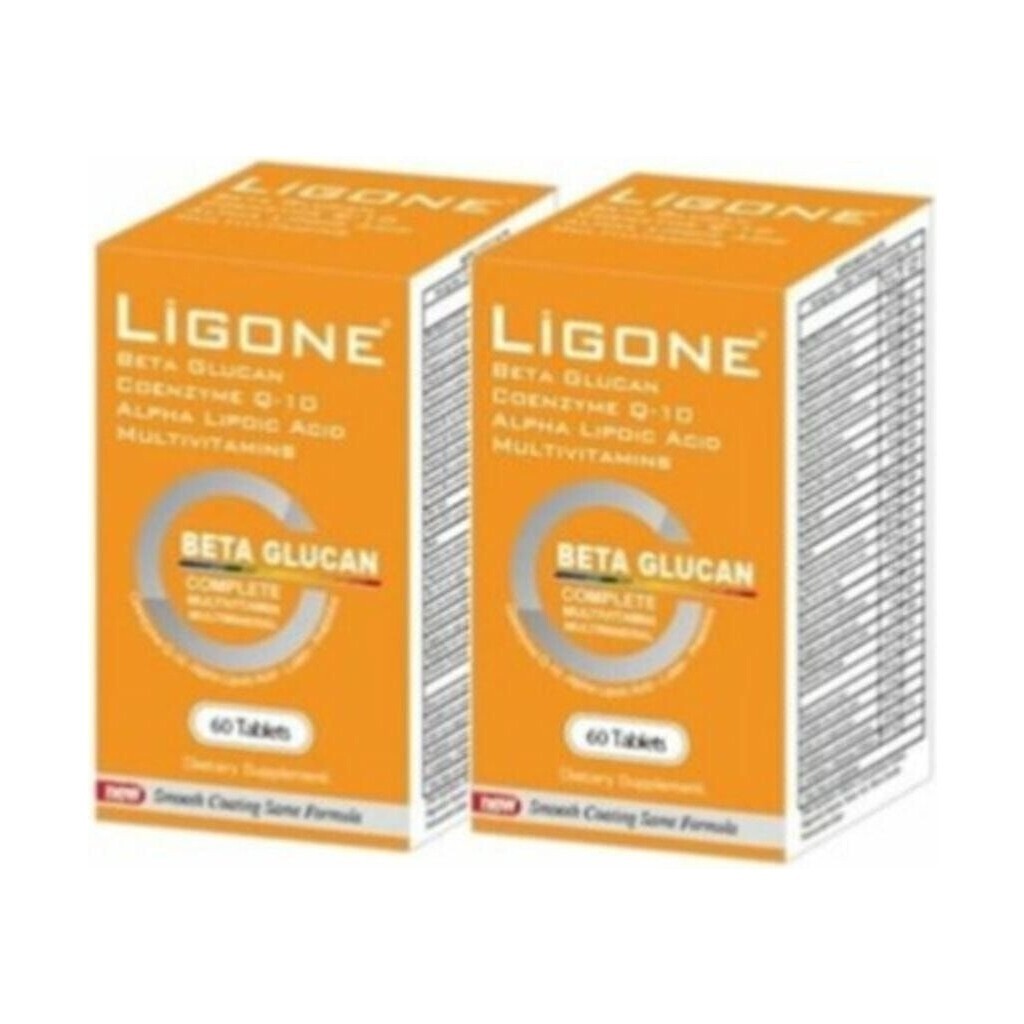 

Пробиотик Ligone Beta Glucan, 2 упаковки по 60 таблеток