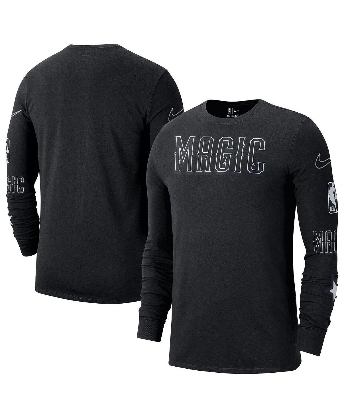 

Мужская черная футболка с длинным рукавом Orlando Magic 2022/23 City Edition Essential Expressive Nike, Черный