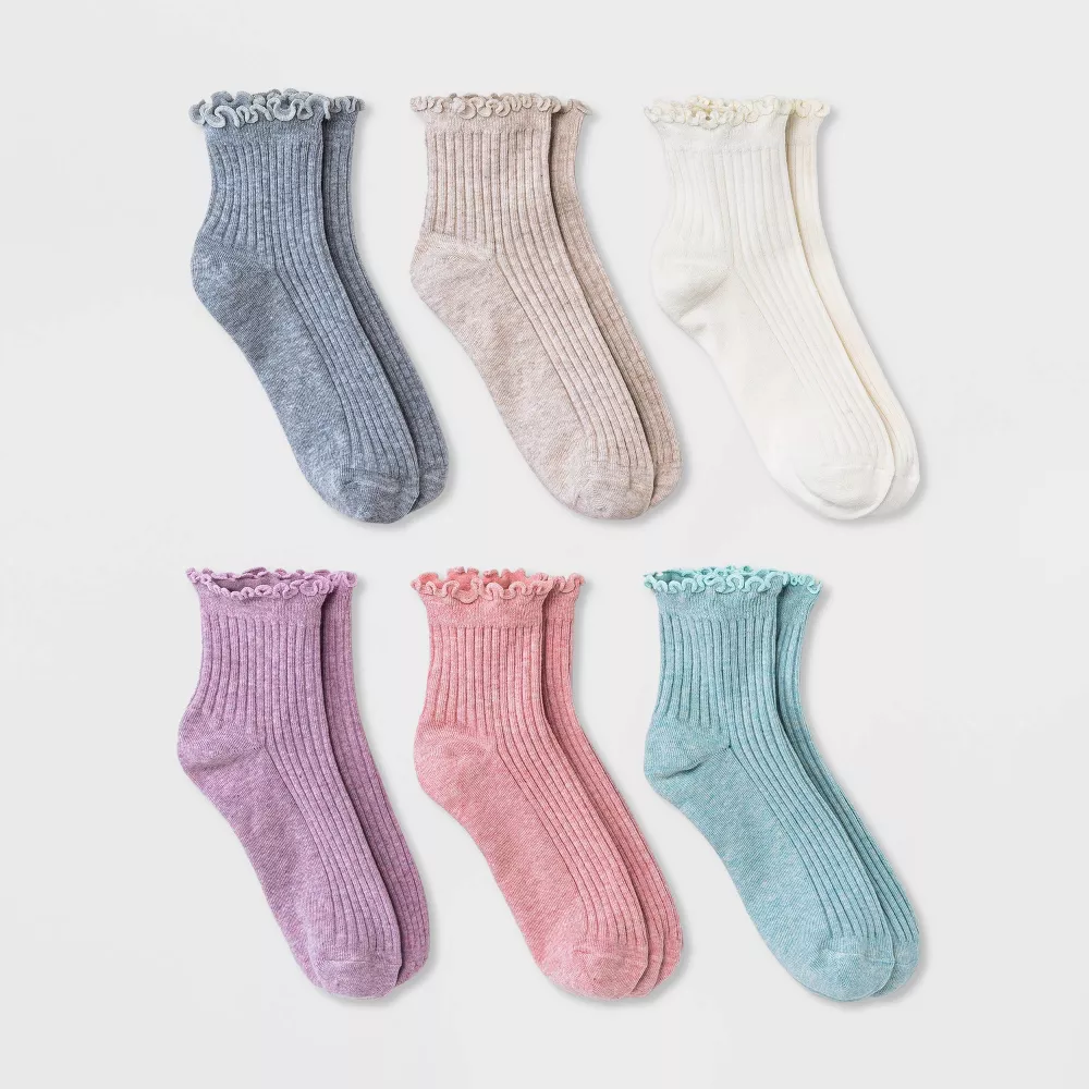 

Женские носки Lettuce Edge 6pk - A New Day, цвет Pastel