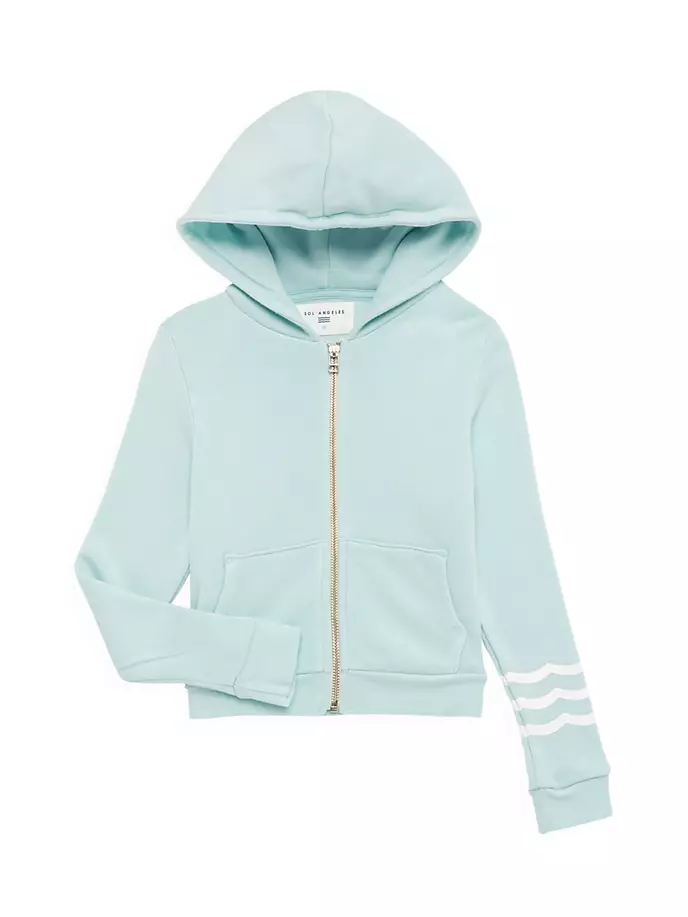 

Толстовка на молнии Little Girl's & Girl's Waves Sol Angeles, цвет cape
