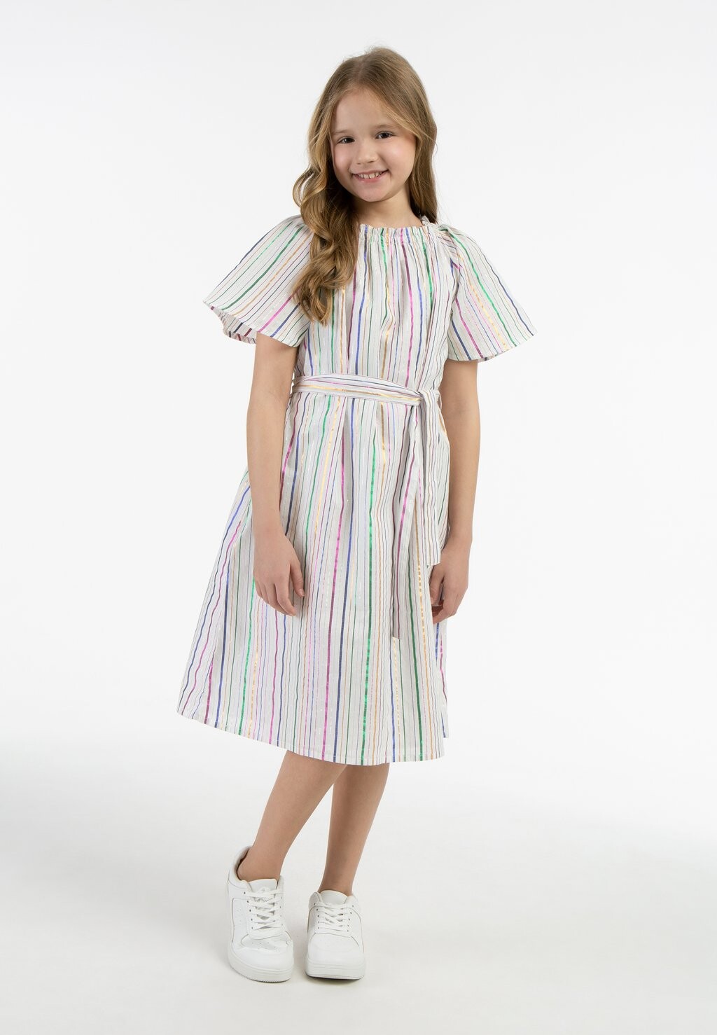 

Повседневное платье myMo KIDS, цвет weiss mehrfarbige streifen
