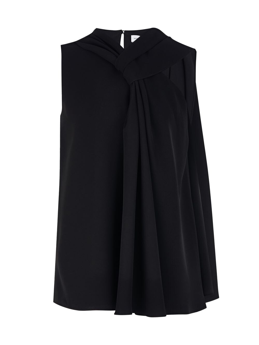 

Топ Weslee с драпировкой Halston, черный