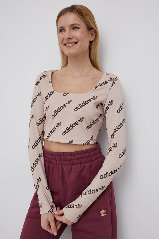 

С длинным рукавом HM4893 Adidas Originals adidas Originals, бежевый