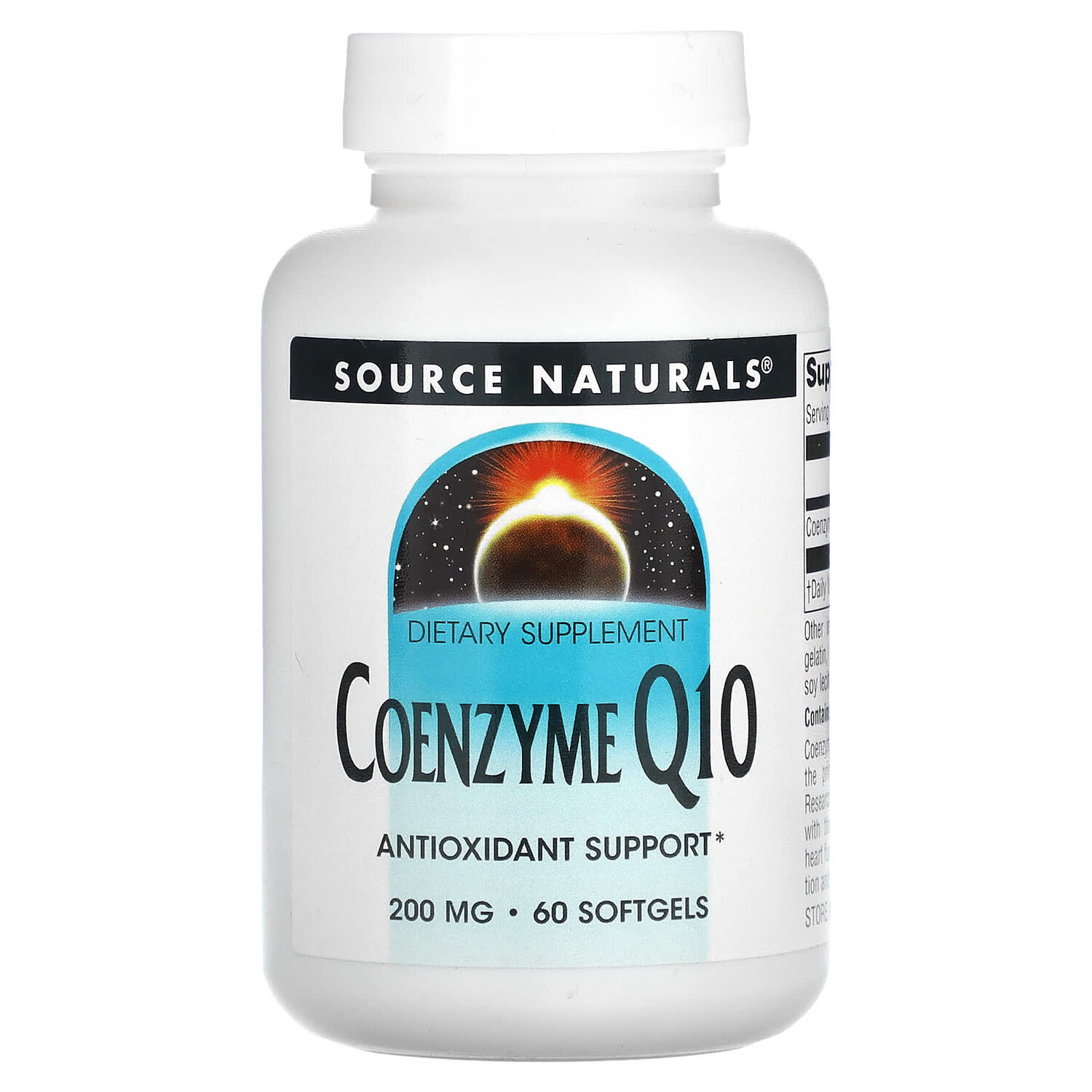 

Коэнзим Q10, 200 мг, 60 мягких таблеток, Source Naturals