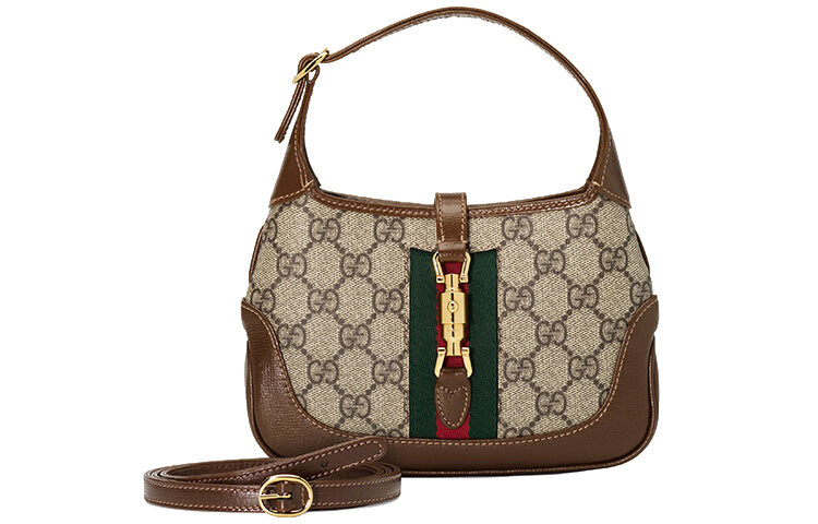 

Сумка GUCCI Jackie 1961 SeriesGG Canvas Clutch на одно плечо, коричневый