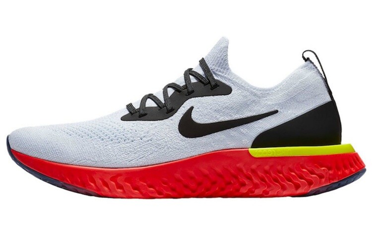 

Nike Epic React Flyknit Белый Ярко-Малиновый