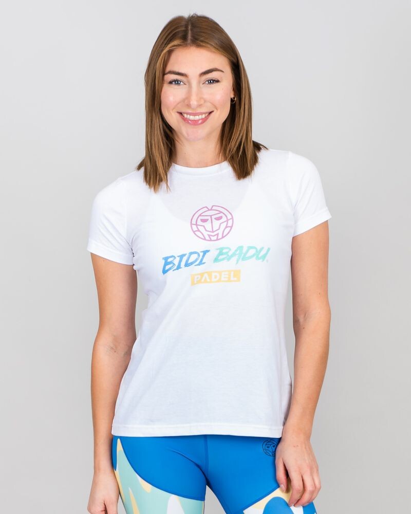 

Футболка BIDI BADU Good Vibes Chill Tee white/ mixed, белый