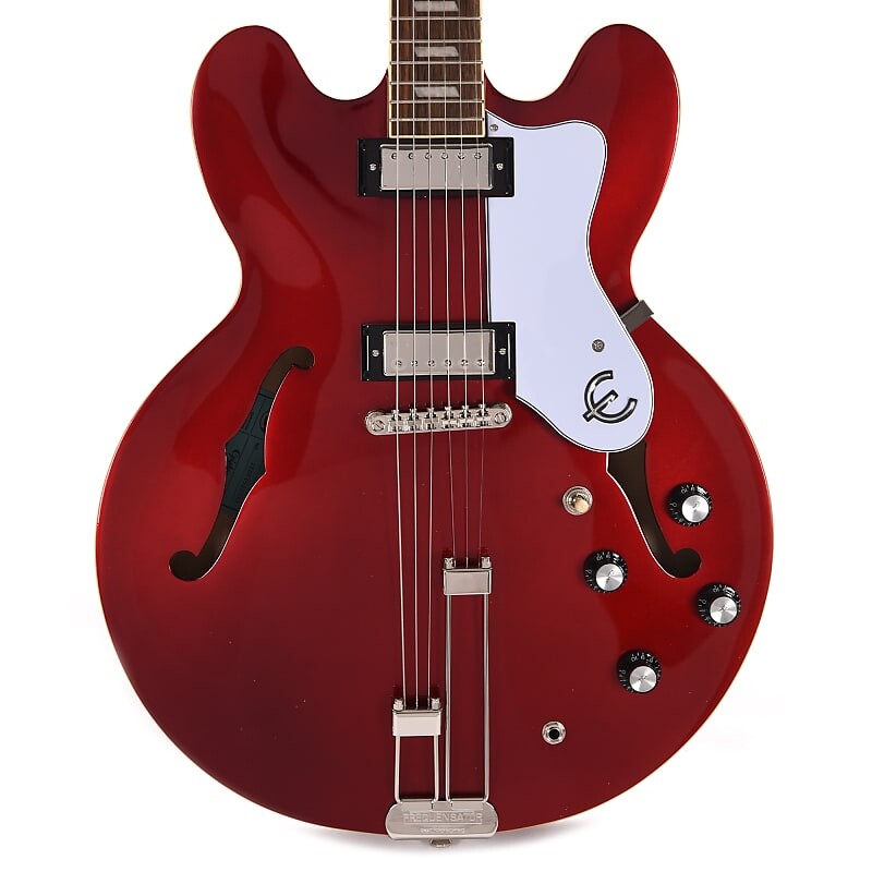 

Электрогитара Epiphone Riviera Sparkling Burgundy w/Frequensator Tailpiece