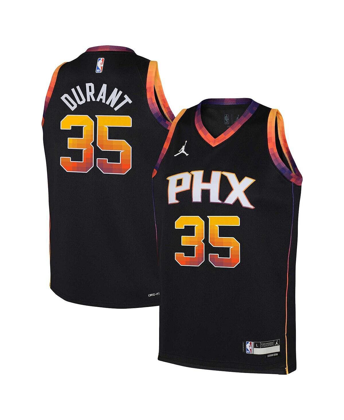 

Джерси Big Boys Brand Kevin Durant Black Phoenix Suns 2022/23 Swingman — Statement Edition Jordan
