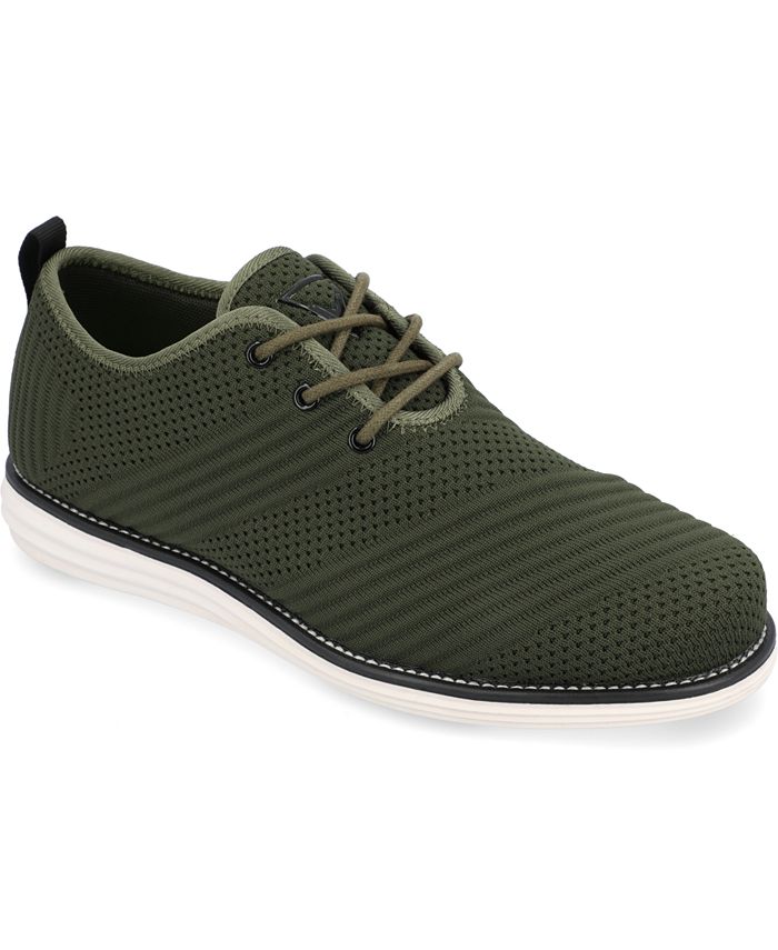 Мужские модельные туфли Novak широкой ширины Tru Comfort из пенопласта со шнуровкой и круглым носком Vance Co., зеленый