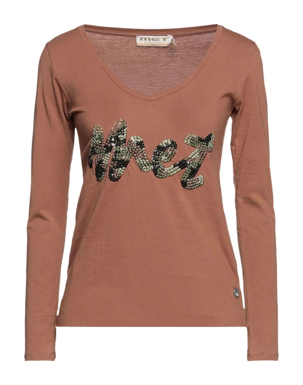 

Футболка Met Jeans, коричневый